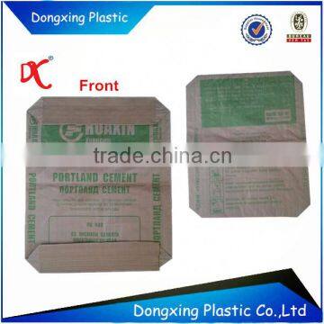 Recyclable glue valve kraft paper bag for cement