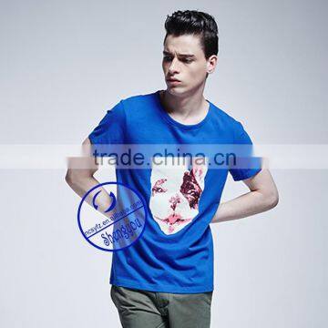 Wholesale Solid Color Short Sleeve Round Neck Men T-shirt Manufacturer photo-5
