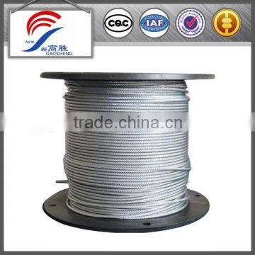 6mm 10mm aircraft pvc galvanized transparent wire rope