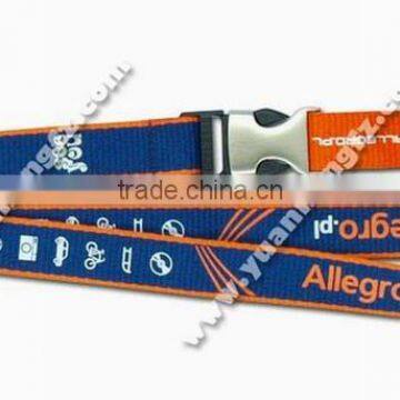 silkscreen printing satin lanyards with custom logo for sale