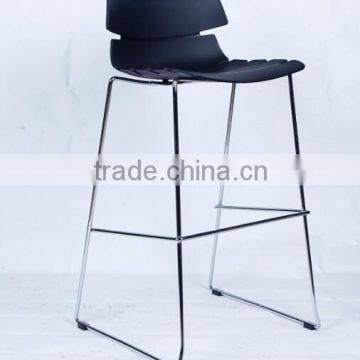 Hot sale wholesale modern metal molded plastic bar chair