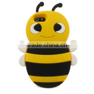 Loverly Soft Design Animal Design Bee Silicone Case For iPhone 5