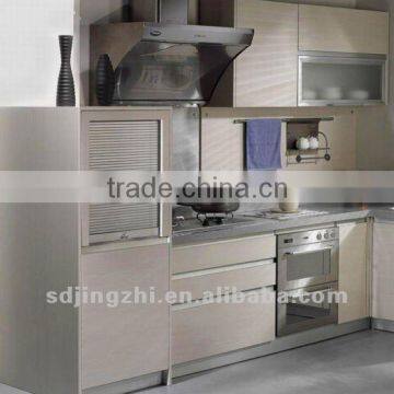 Contemporary pvc funiture finishing simple kitchen cabinet