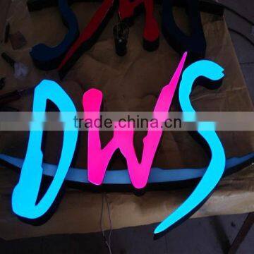 High quality diy led illuminated letter sign outdoor programmable led open signs