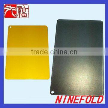 Sheet metal parts with powder coating as custom design