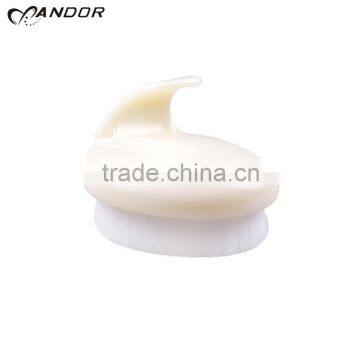 White Jade Color Detachable Long Plastic Handle Woman Body Back Brush photo-2