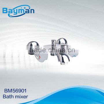 Modern Shower Bath Faucet Mixer: Double Handle; Brass Body; with Divisor(BM56901)