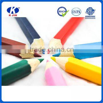 Half size round shape hexagonal shape colour pencil in Bulk