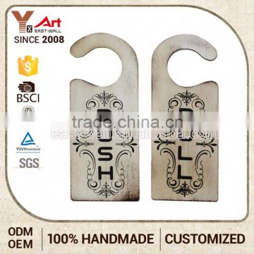 Newest Design craft iron push hanger door sign gate wheels