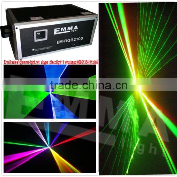 10W RGB Laser Light 3D Laser Light Show 10000MW RGB Laser Projector With 3D Effect For DJ Christmas, 15W Dj Party Light