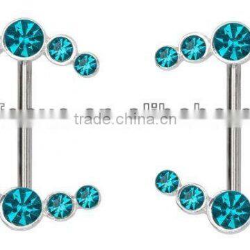 Nipple Ring Double Arrow Bar Body Jewelry