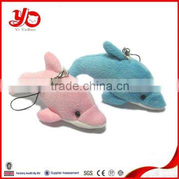 custom soft stuffed dolphin keychain