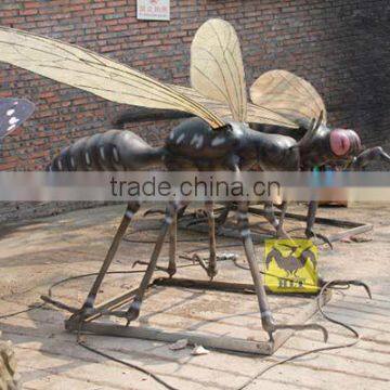 Beautiful bee fiberglass animal in outdoor exhibition