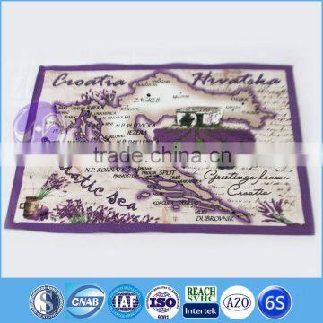 custom printed 100% cotton silk printed kitchen towels
