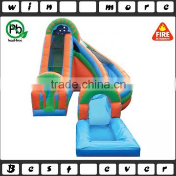 giant outdoor inflatable water slide with pool prices for adults, commercial used inflatable water slide for sale