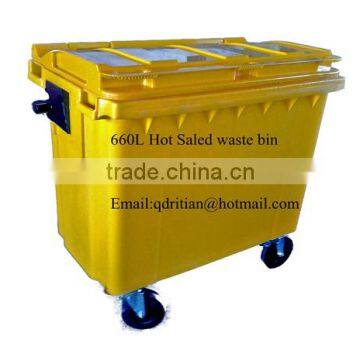 outdoor plastic waste bin/trash bin