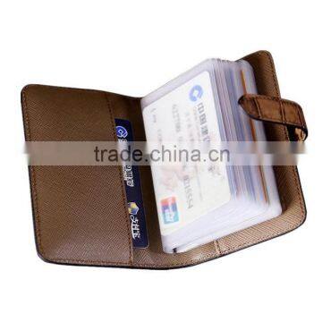 customized embossing genuine leather business card holder