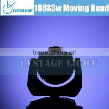 108X3W RGBW Zoom Moving Head Beam