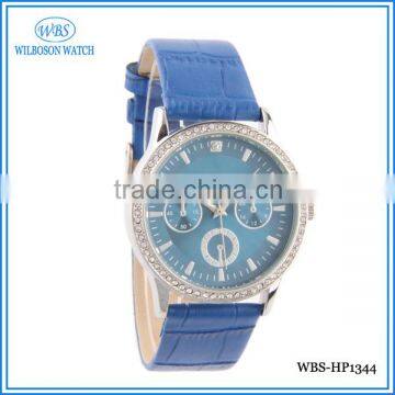 Wholesale China Men Leather Geneva Watch