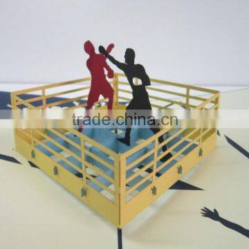 Boxing pop up greeting card