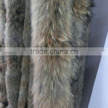 Raccoon Dog Fur For Hood / Raccoon Fur Trimming Strips photo-6