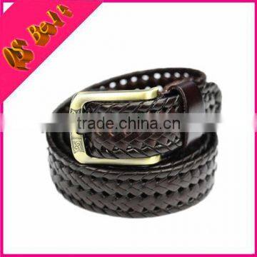 High Quality Braided Cowhide Leather Belt