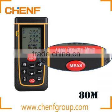 High Quality Cheaper IP54 80m Laser distance meter Bubble level Tape measure Area/volume tool Rangefinder Range finder