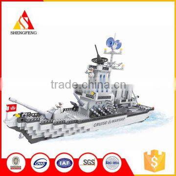 Famous 1275PCS cruise warship large blocks building toy