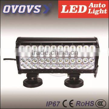 OVOVS factory price ! 12 inch 144w 4 row led lighting bar for offroad SUV