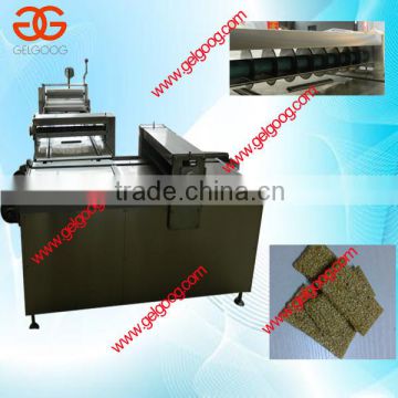 Sesame/peanut brittle slicing machine|Stainless steel sesame candy slicer machine