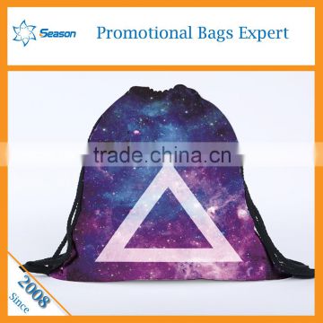 Sky travel bag printed drawstring bags polyester foldable shopping bag                        
                                                                                Supplier's Choice