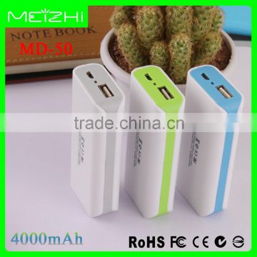 guangdong manual for power bank battery charger 4000mah powerbank in low price only $2.69/set