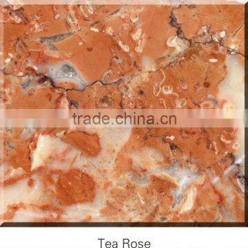 Chinese Tea Rose red marble