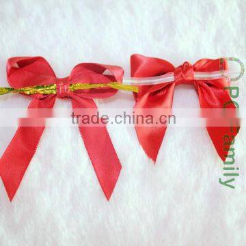 High quality pre-tied satin ribbon bow