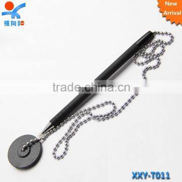 promotion desktop office metal chain pen