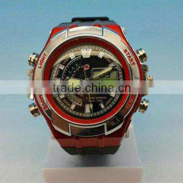 Top grade water resistant alarm chrono dual time timepieces