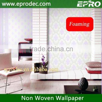 High quality interior non-woven wallpaper in china