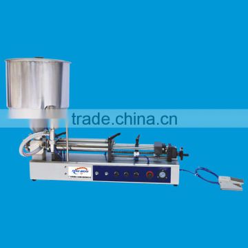 semi-automatic horizontal self suction filling machine for pomade