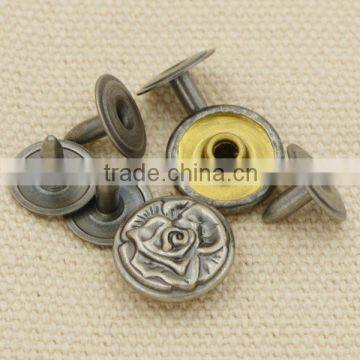 Custom Rose Logo Rivets for Clothes photo-2
