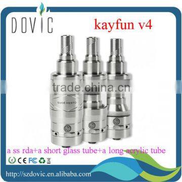 orchid v4/kayfun v4 kayfun 4 atomizer with a short glass tube and a long acrylic tube