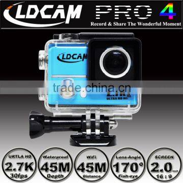 Big discounts!!! LDCAM PRO4 Ultra HD 2.7K/4K Video 170 degrees Wide Angle Sports action Cam 2-inch Screen 1080p 60fps