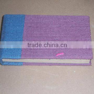 jute fabric covered handmade paper notepads for events, promotions, give aways, notepad, memopad, writing pad, pads,