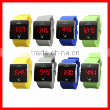 2013 silicone digital led watches fashion colors with waterproof