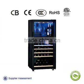 191L 46-bottles energy saving red wine bottle cabinet cooling wine cooler