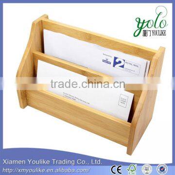 Tidy 3 Step bamboo file shelf Bamboo Desk Organiser Shelf