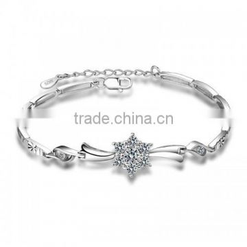 AAA CZ jewelry 925 silver bracelet best selling products 2014