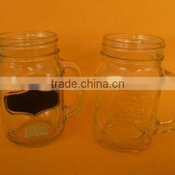 Glass Mason Jar With Handle and Straw photo-2