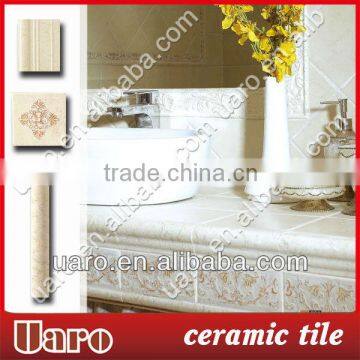 Bathroom White Archaized Ceramic Glazed Decorative Tile
