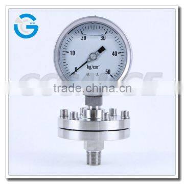High Quality 4 Inch All Stainless Steel Diaphragm Type Pressure Manometer photo-2