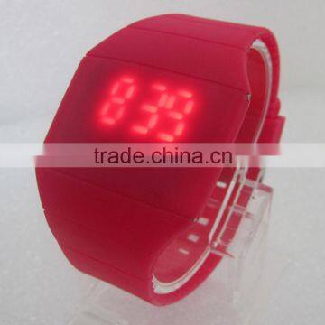 2016 Unisex Soft Silicone Touch Screen Led Watch Colors Silicone Rubber Band Watch photo-2